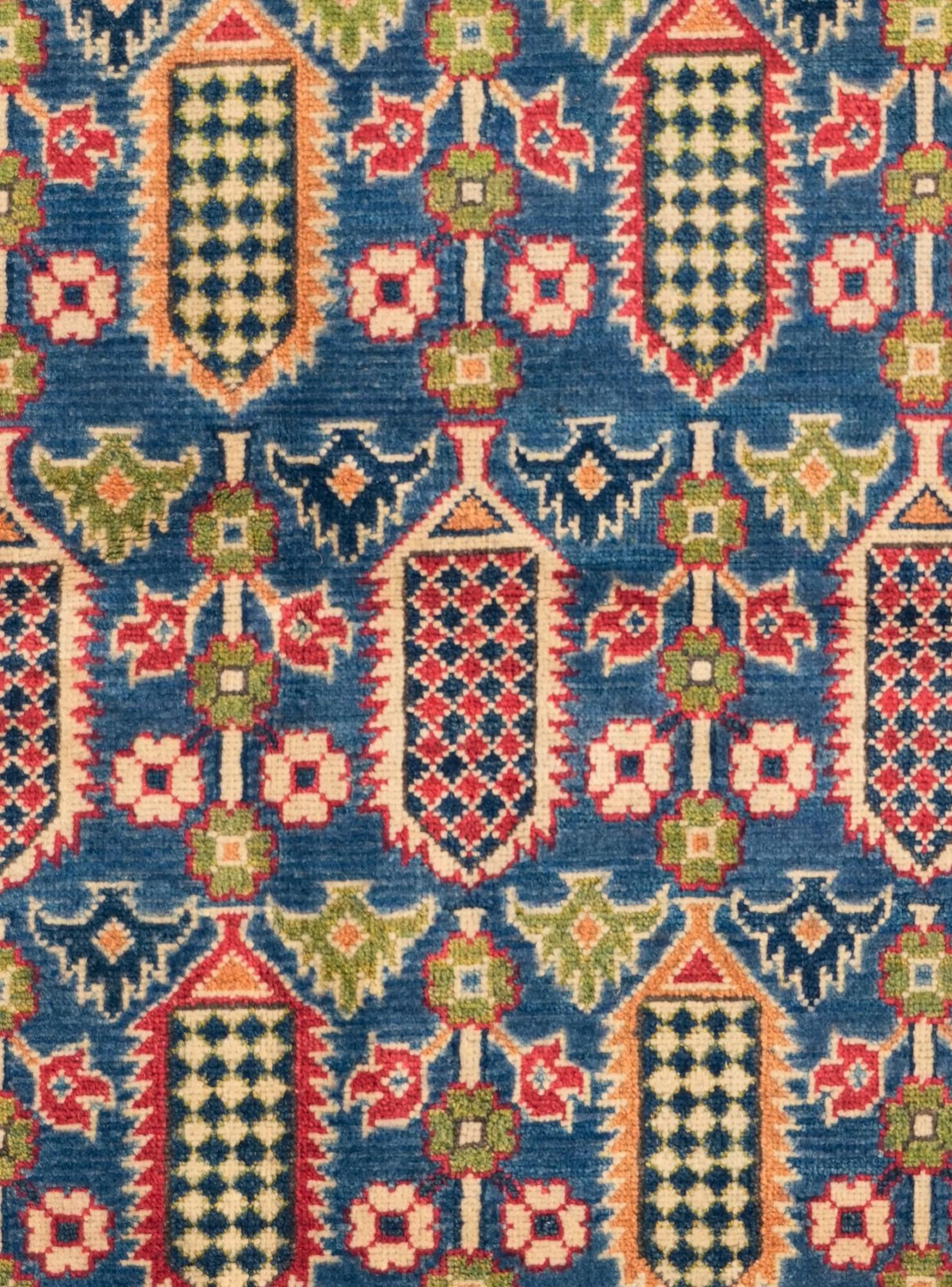 3' 10 x 6' 3 Hand Knotted Kazak Rug