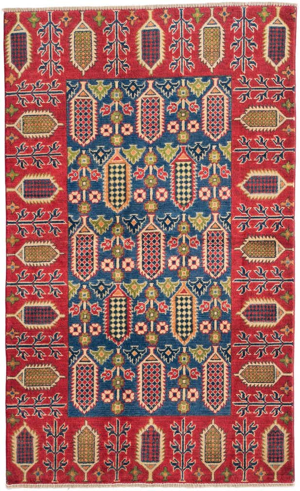 3' 10 x 6' 3 Hand Knotted Kazak Rug