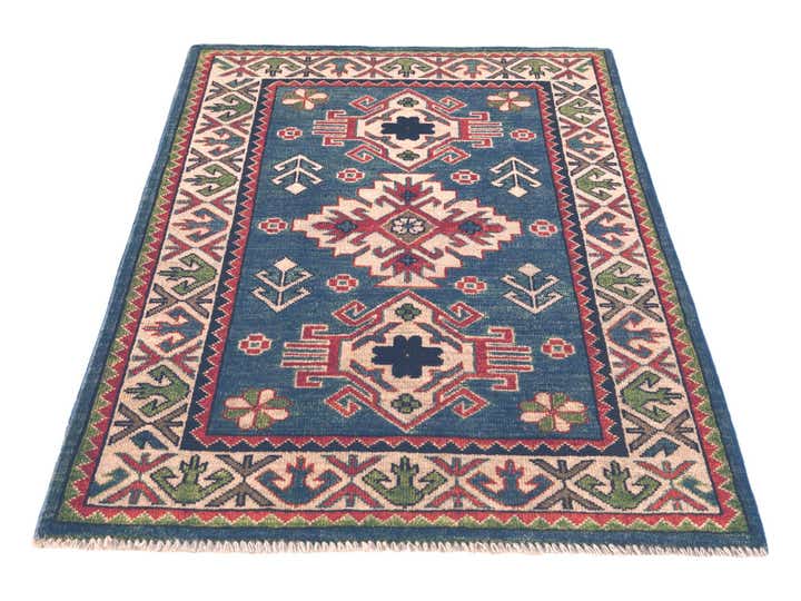 2' 9 x 4' 2 Hand Knotted Kazak Rug
