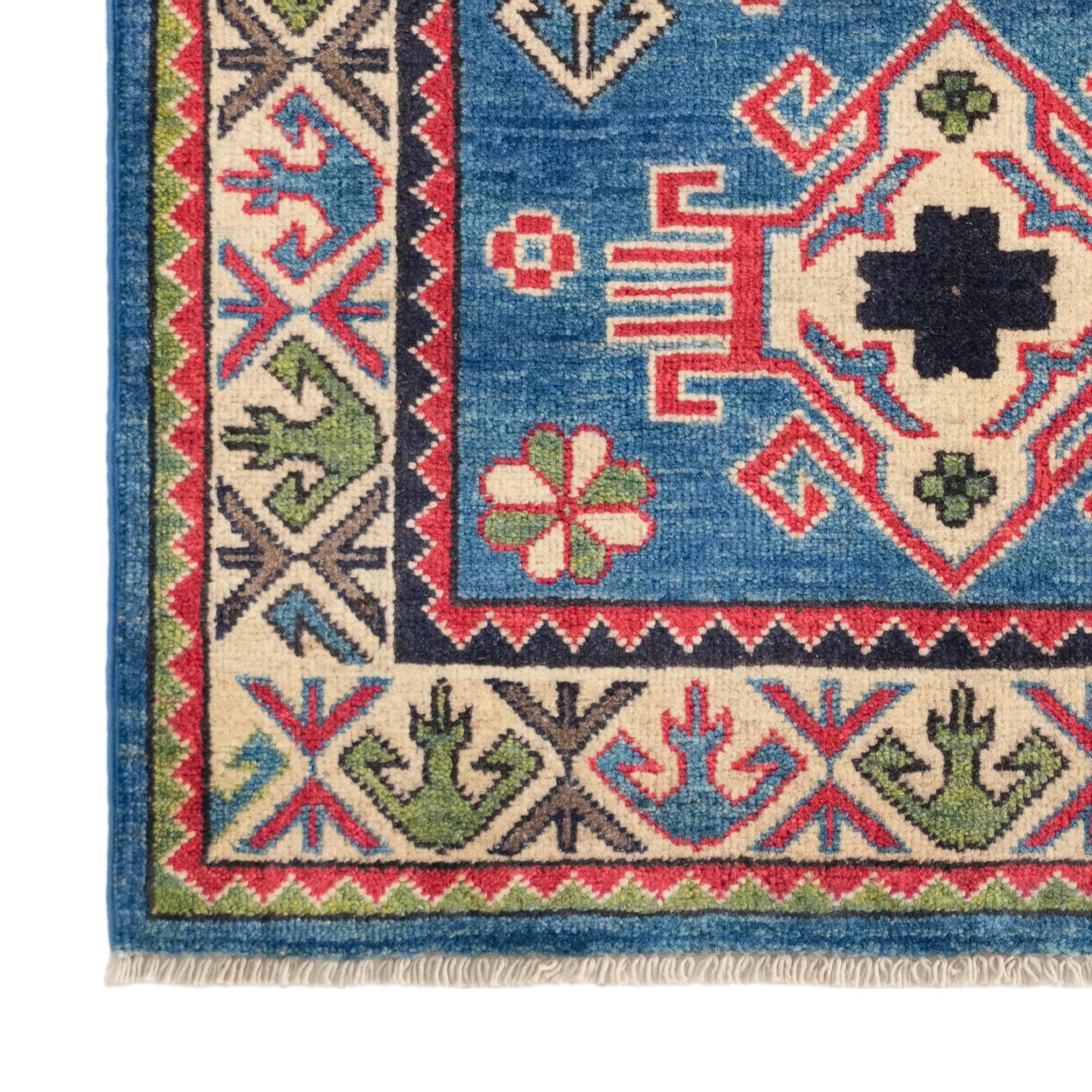 85cm x 130cm Handgeknüpft Kazak Teppich