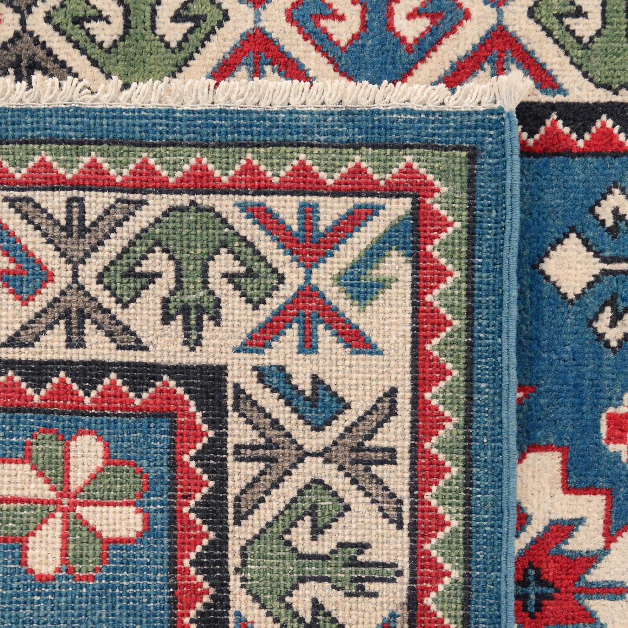 85cm x 130cm Handgeknüpft Kazak Teppich