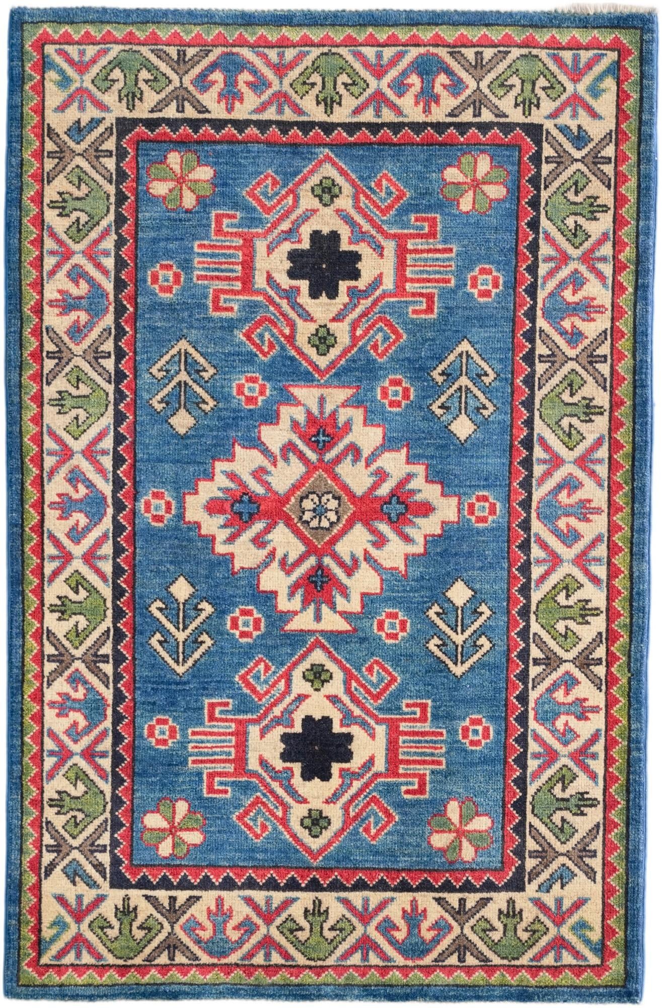 2' 9 x 4' 2 Hand Knotted Kazak Rug