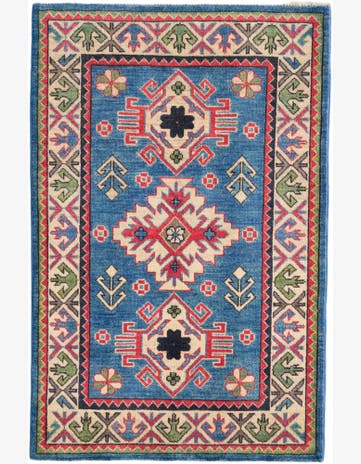 2' 9 x 4' 2 Hand Knotted Kazak Rug