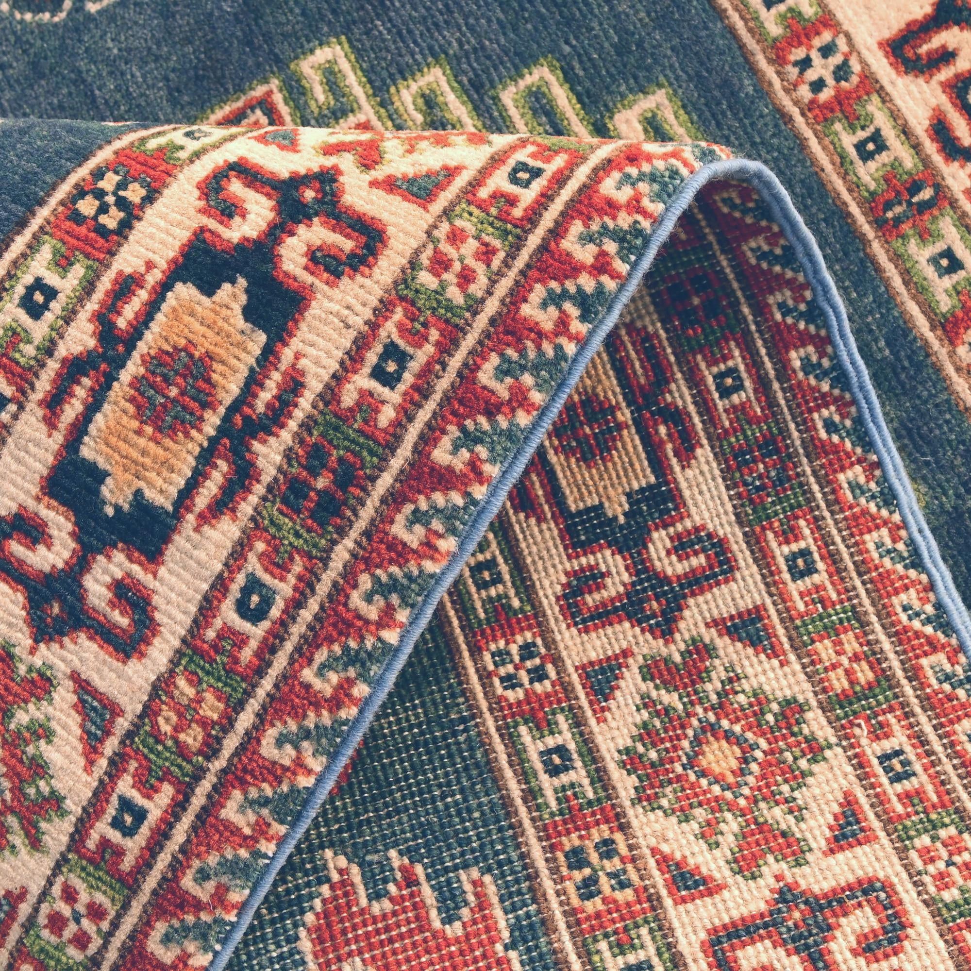 3' 4 x 5' 3 Hand Knotted Kazak Rug