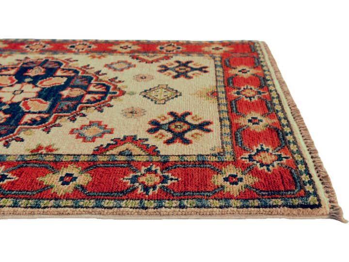 1' 11 x 3' Hand Knotted Kazak Rug