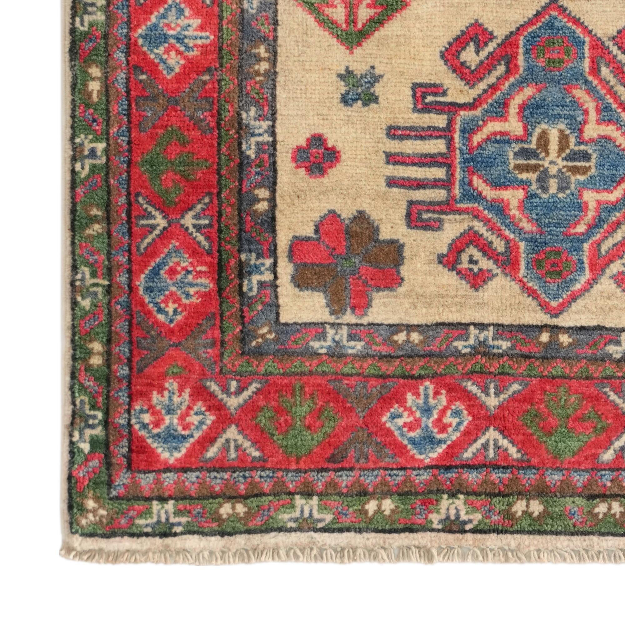 80cm x 115cm Handgeknüpft Kazak Teppich