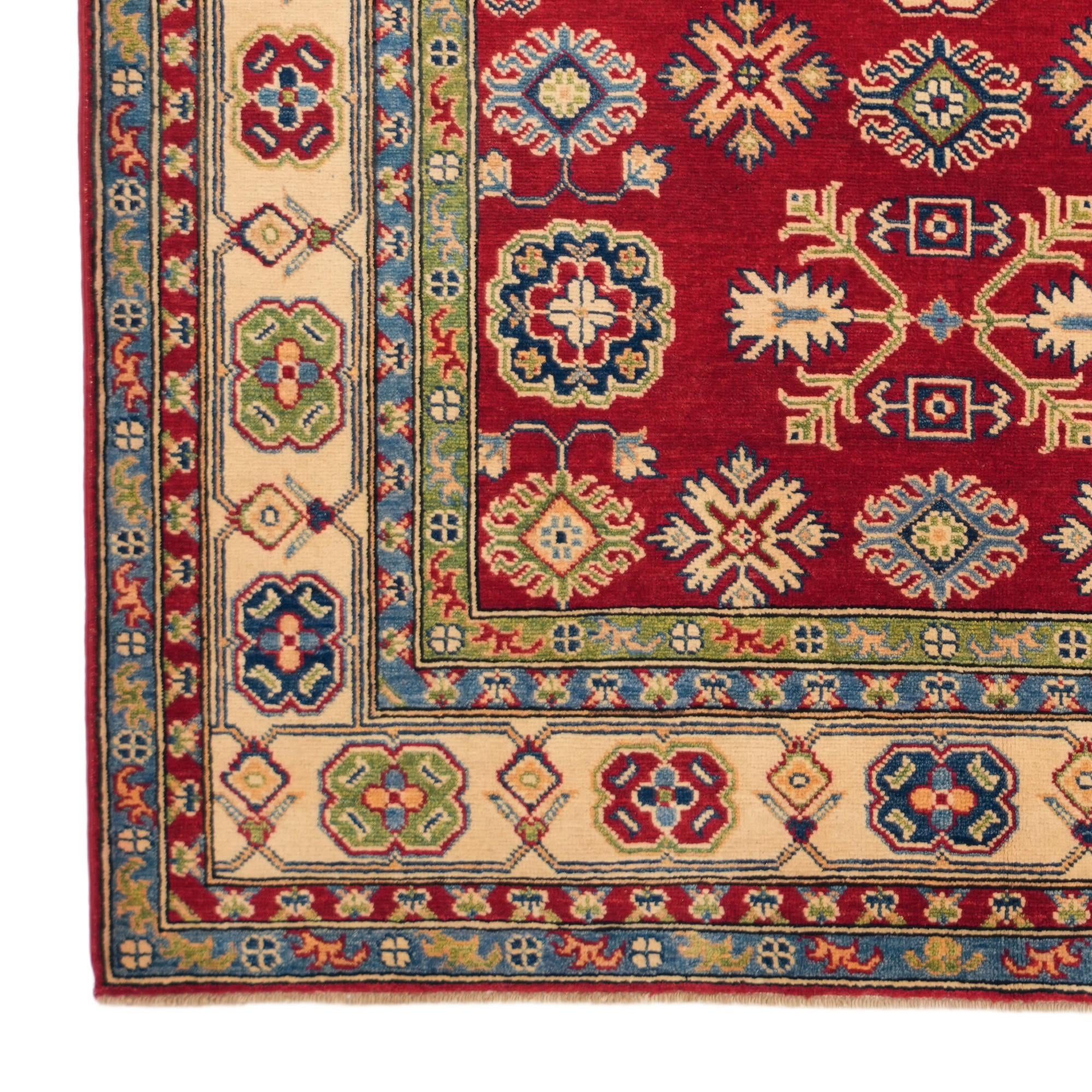 5' x 6' 9 Hand Knotted Kazak Rug