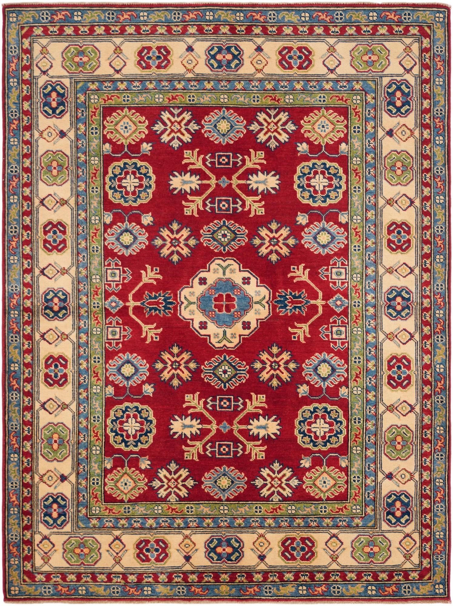 5' x 6' 9 Hand Knotted Kazak Rug