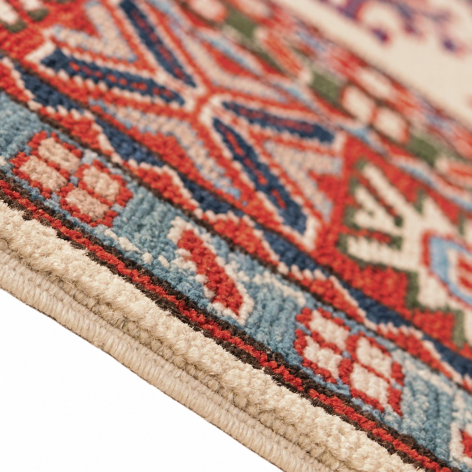 130cm x 170cm Hand Knotted Kazak Rug