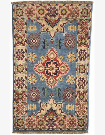 1' 11 x 3' 1 Hand Knotted Kazak Rug