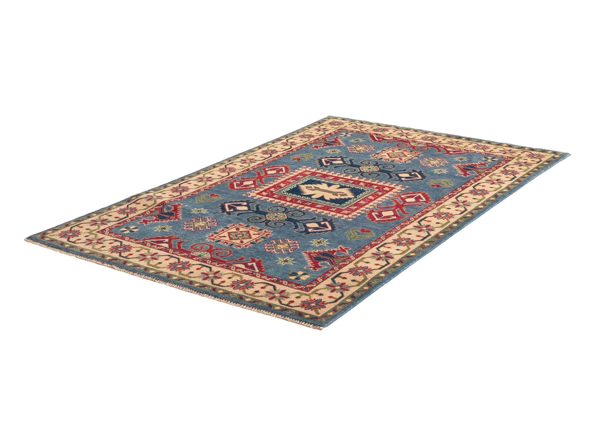 3' 11 x 6' Hand Knotted Kazak Rug
