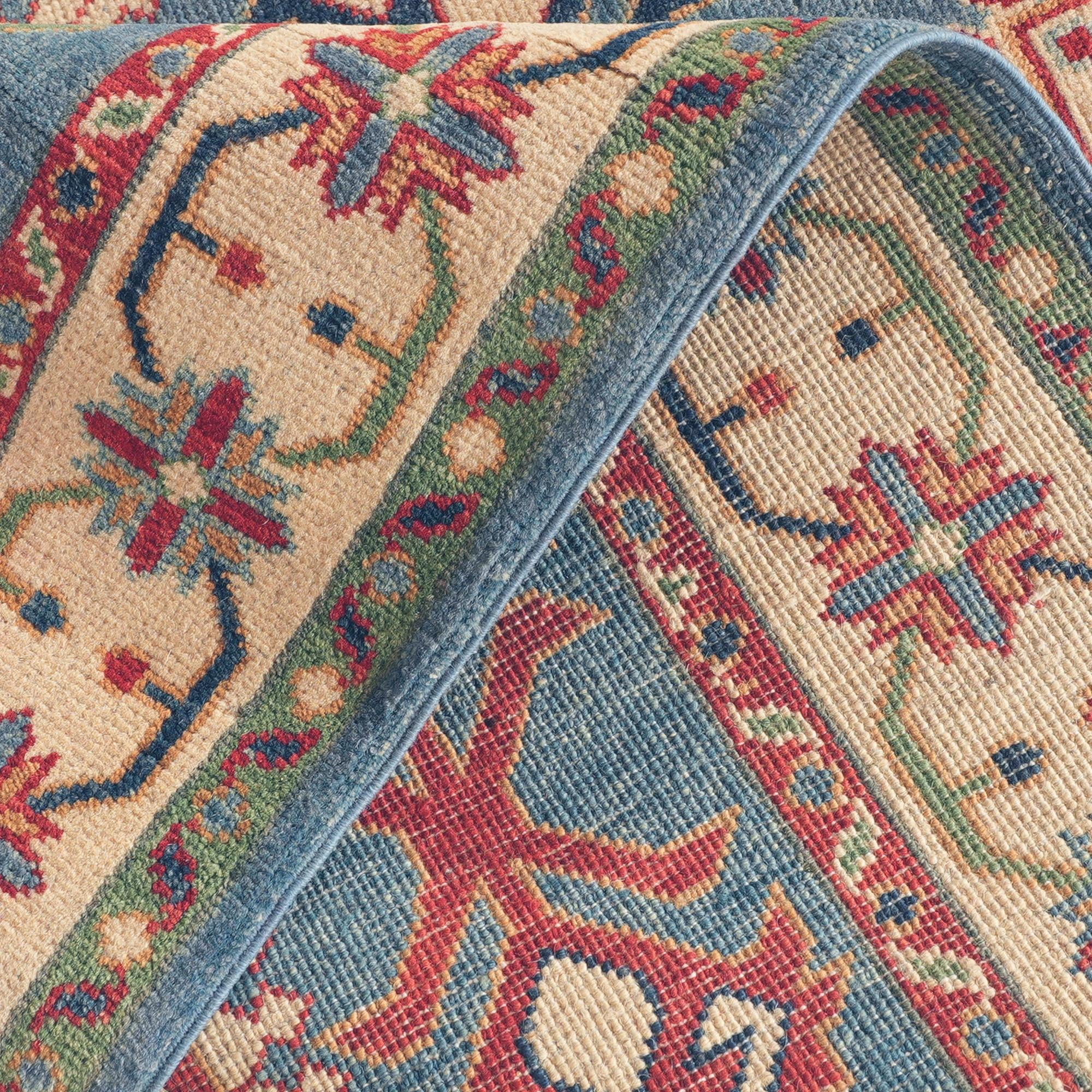 3' 11 x 6' Hand Knotted Kazak Rug