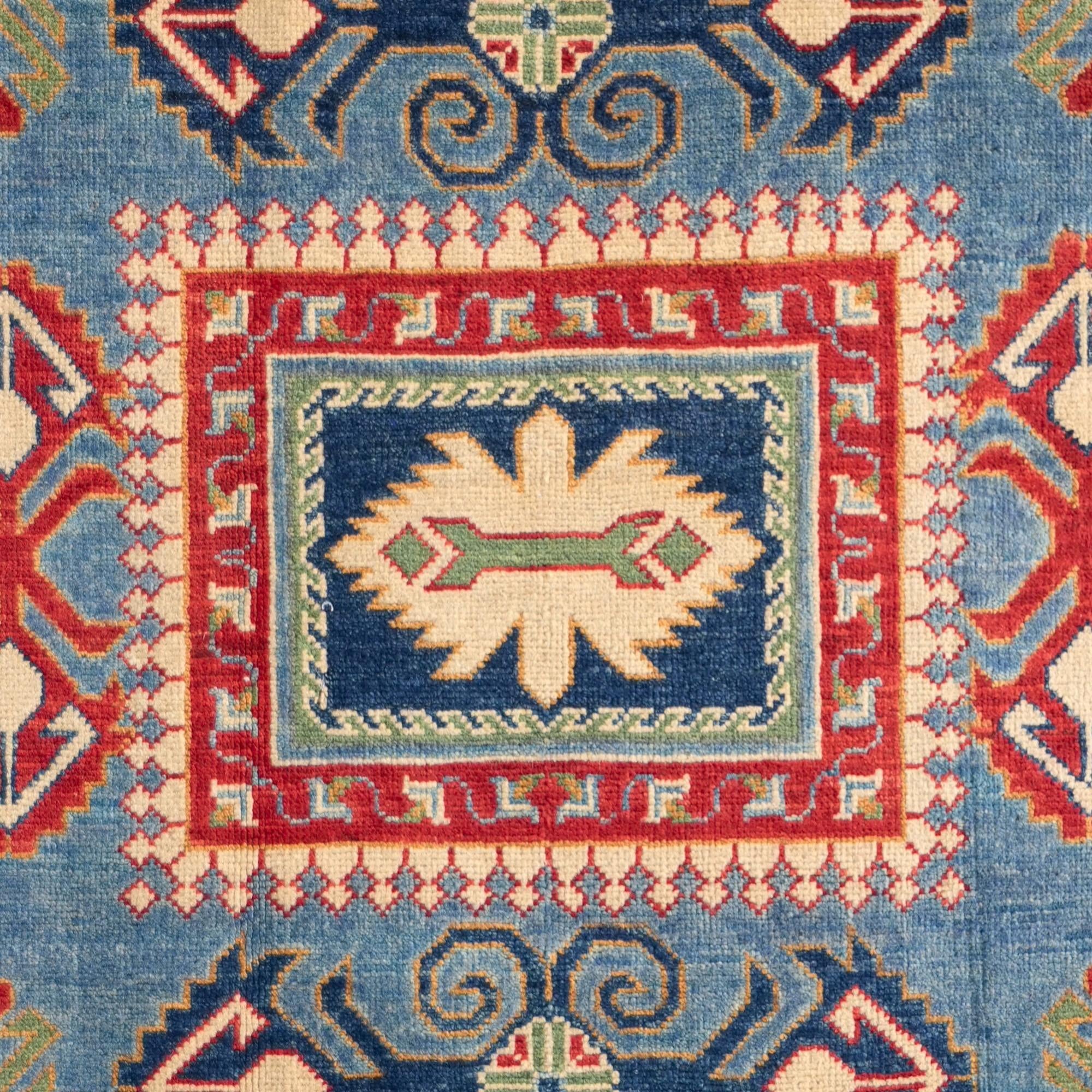 3' 11 x 6' Hand Knotted Kazak Rug