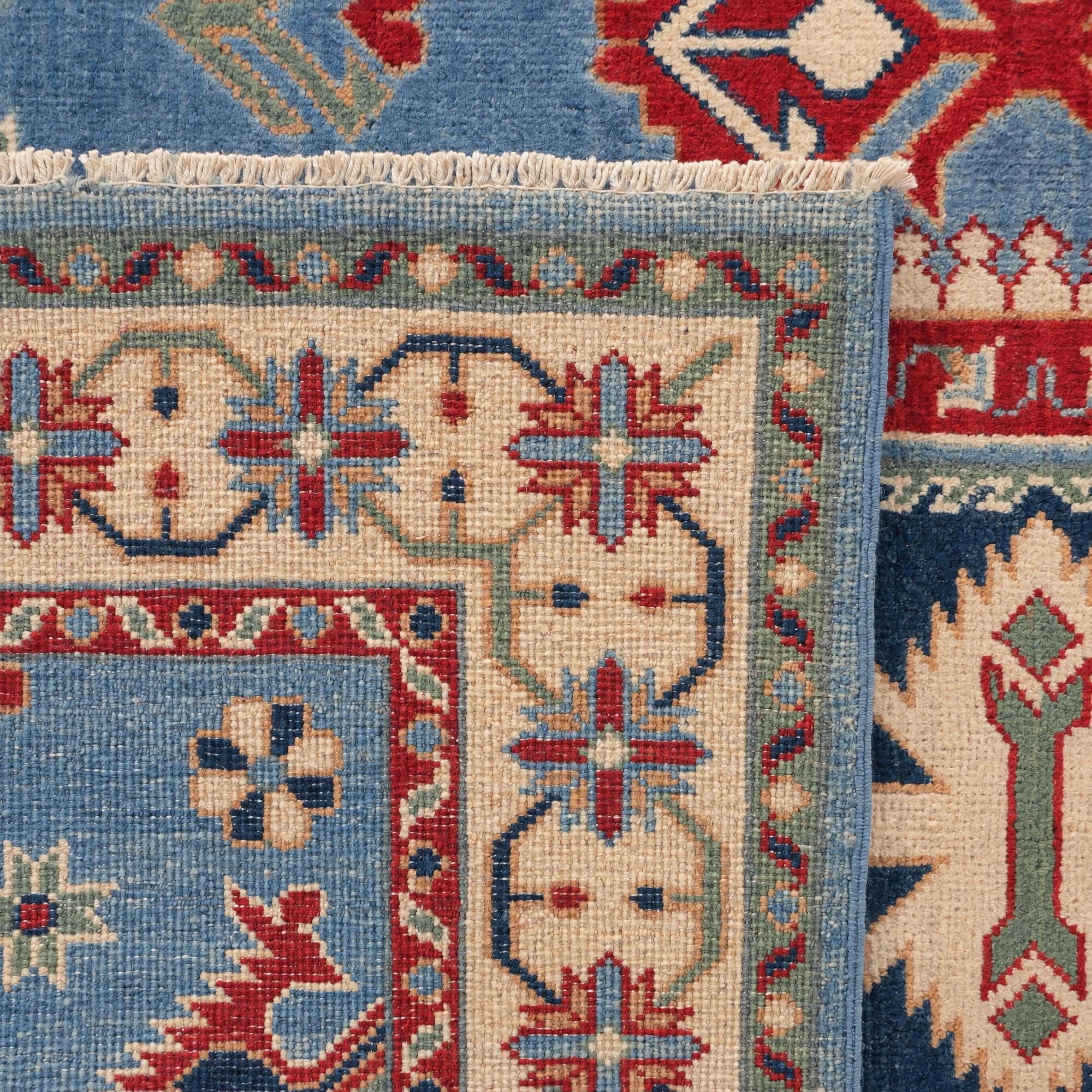 3' 11 x 6' Hand Knotted Kazak Rug