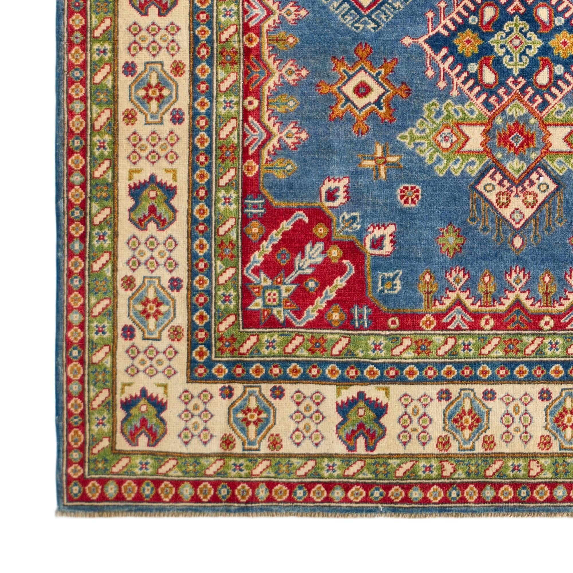 Detail image 7 of 10: 6' 2 x 9' 1 Hand Knotted Kazak Rug