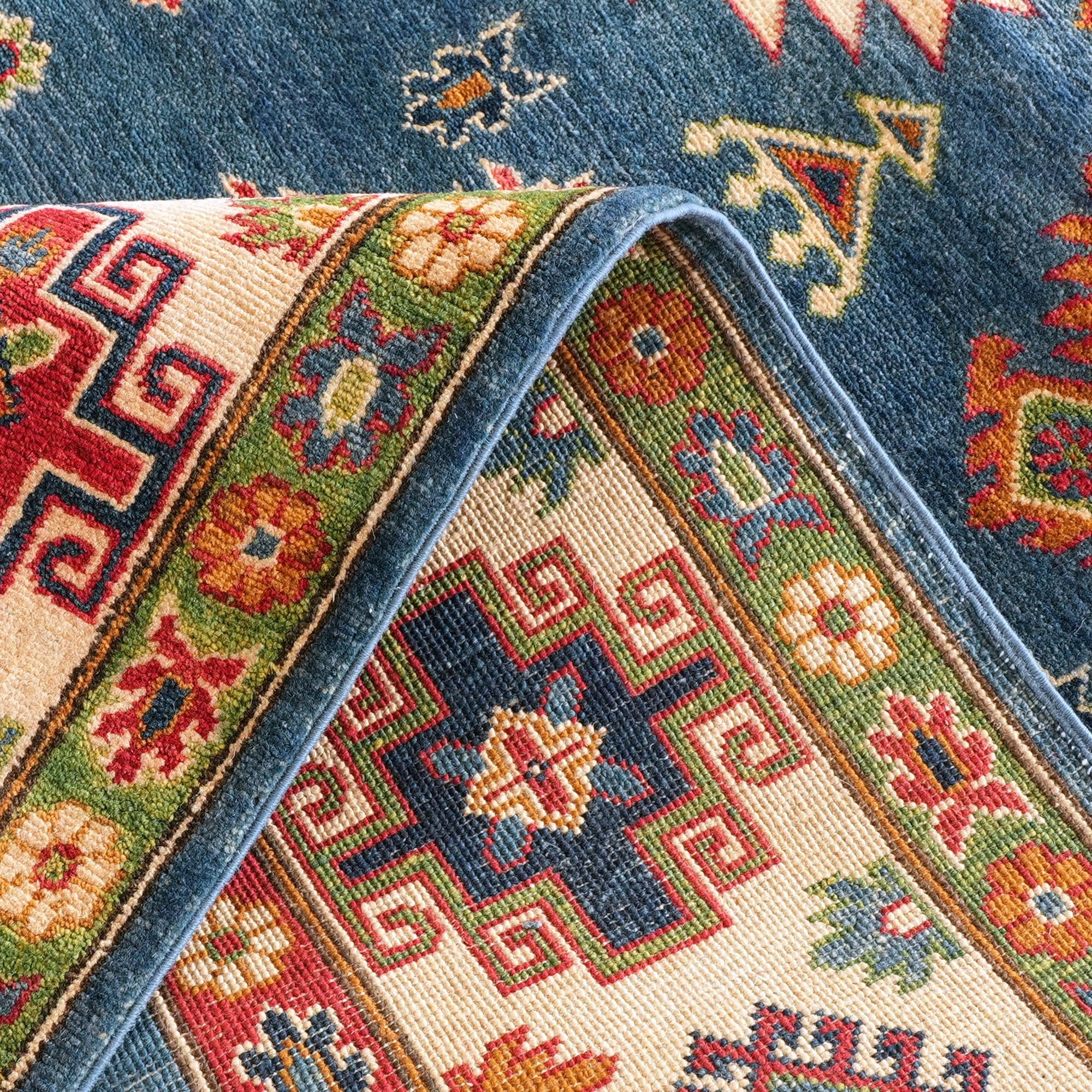 Detail image 8 of 10: 6' 10 x 9' 7 Hand Knotted Kazak Rug
