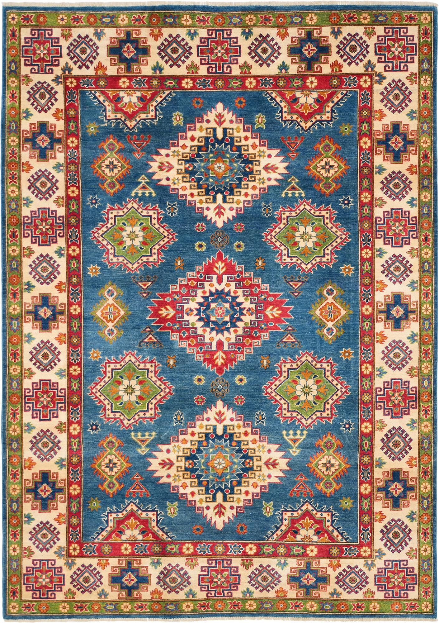 Detail image 2 of 10: 6' 10 x 9' 7 Hand Knotted Kazak Rug
