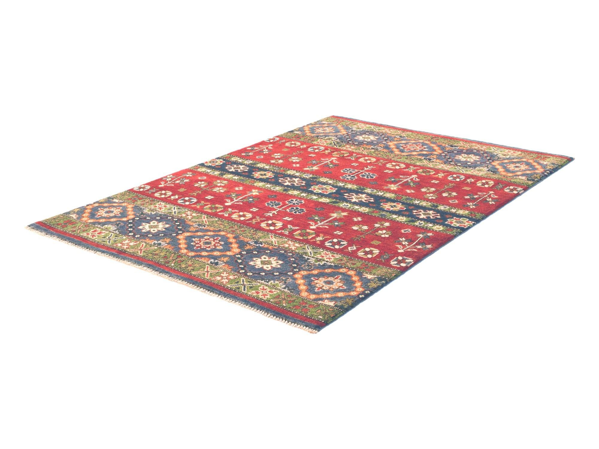 4' 1 x 5' 10 Hand Knotted Kazak Rug
