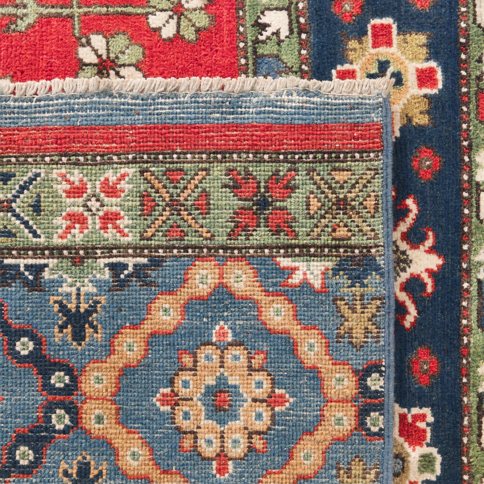 4' 1 x 5' 10 Hand Knotted Kazak Rug