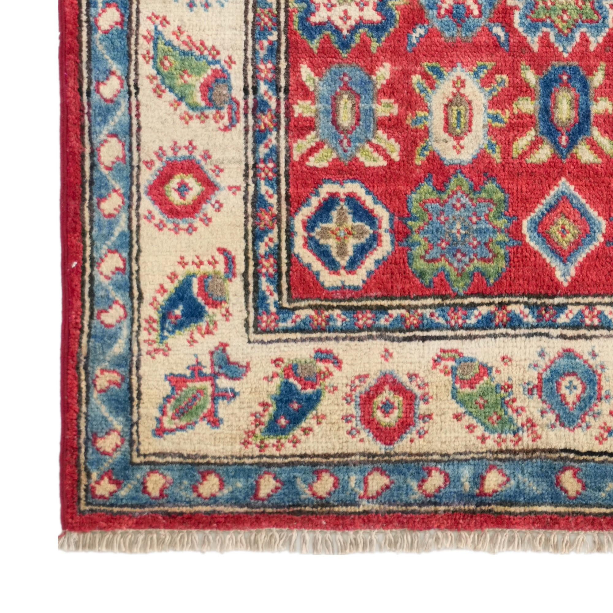 2' 7 x 4' 5 Hand Knotted Kazak Rug