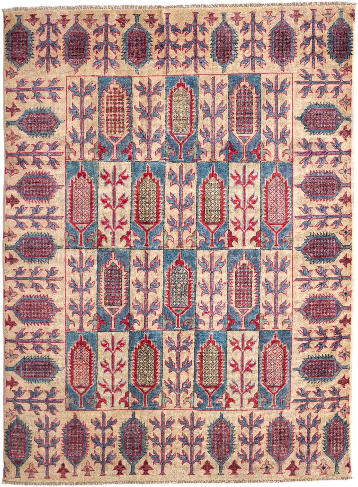 Detail image 2 of 10: 4' 10 x 6' 7 Hand Knotted Kazak Rug