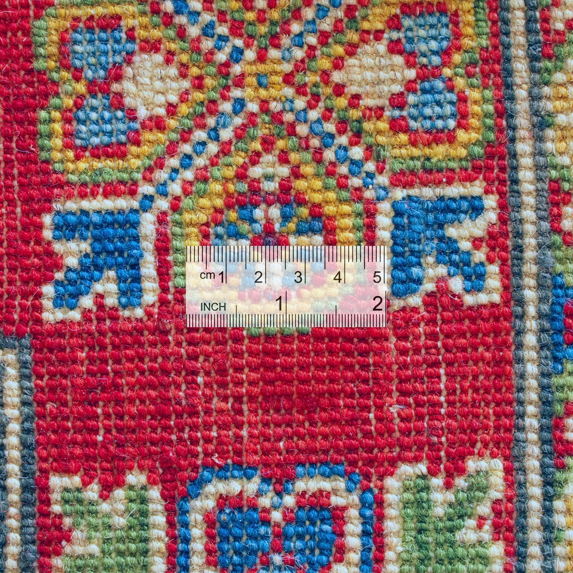 155cm x 210cm Noué main Kazak Tapis