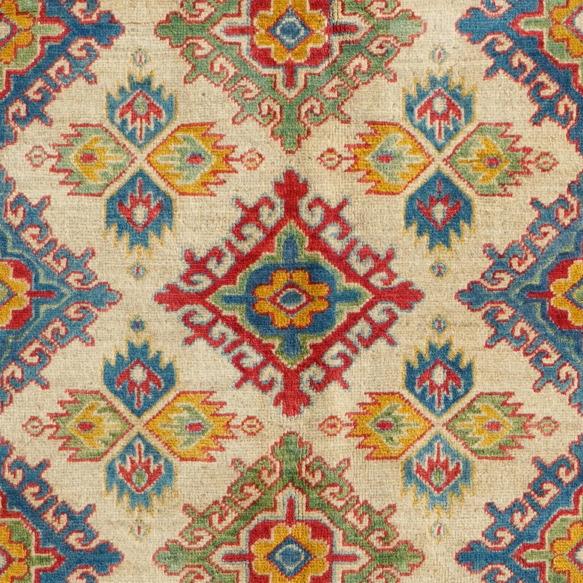 155cm x 210cm Noué main Kazak Tapis