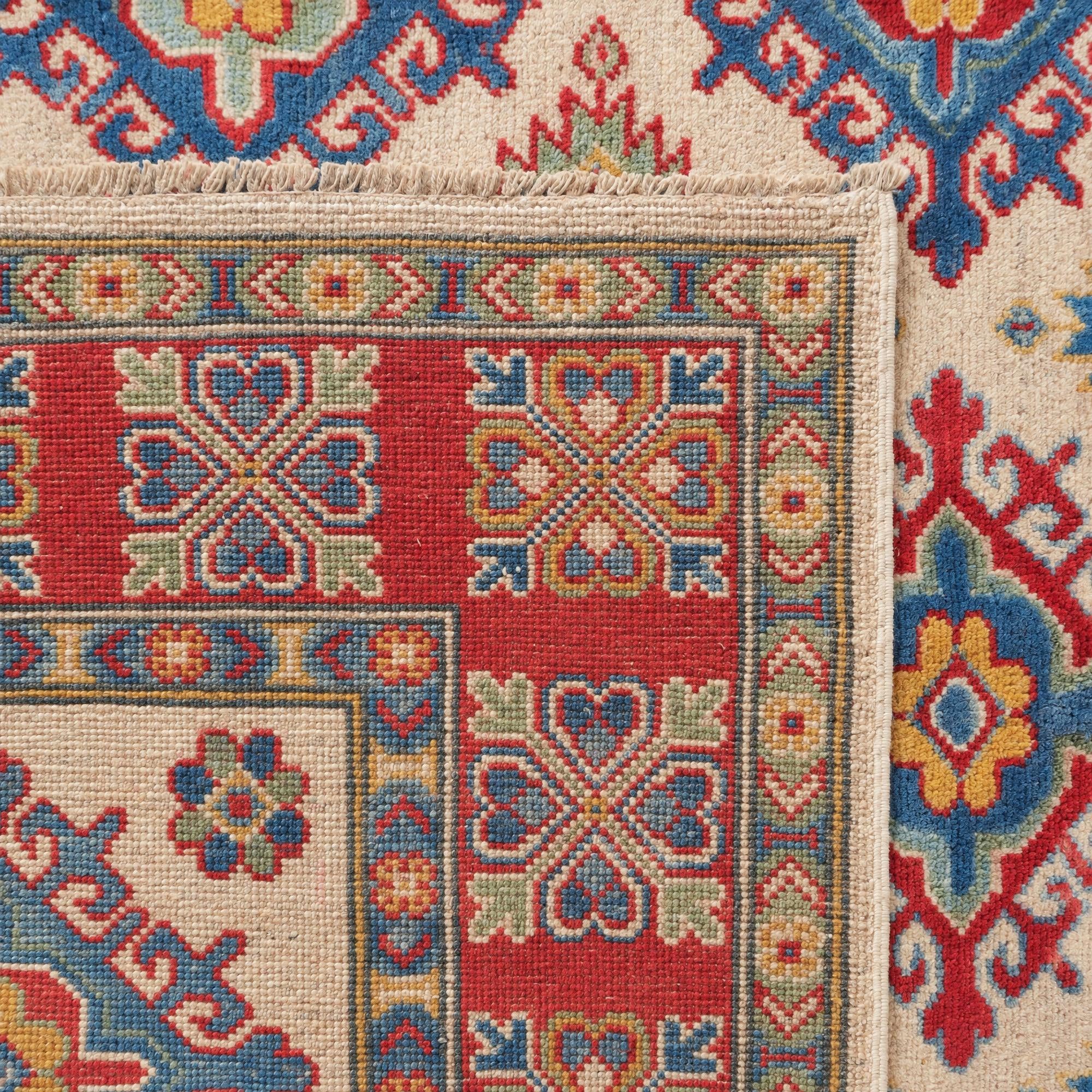 155cm x 210cm Noué main Kazak Tapis
