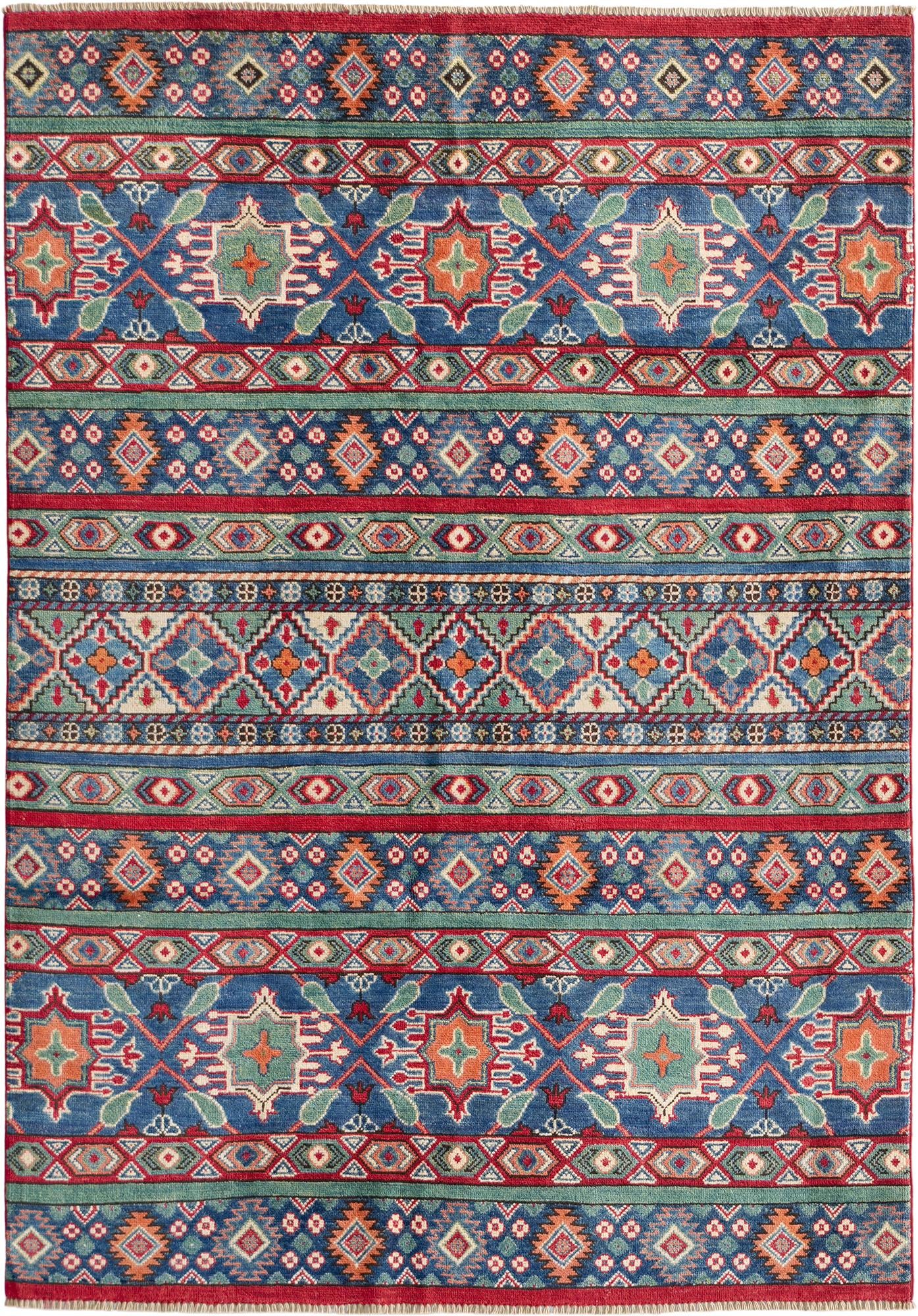 Detail image 2 of 9: 5' 1 x 7' 3 Hand Knotted Kazak Rug