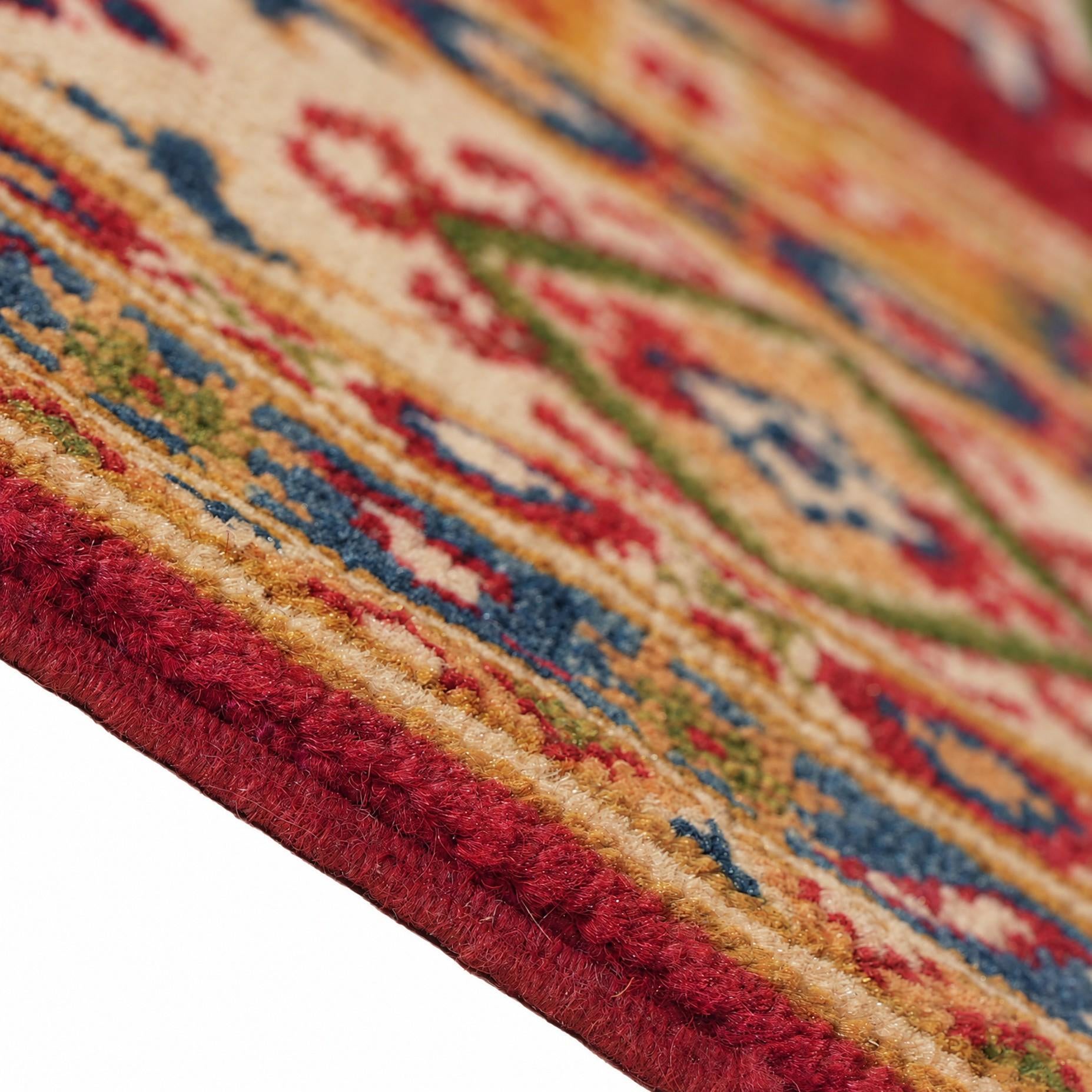 155cm x 210cm Hand Knotted Kazak Rug