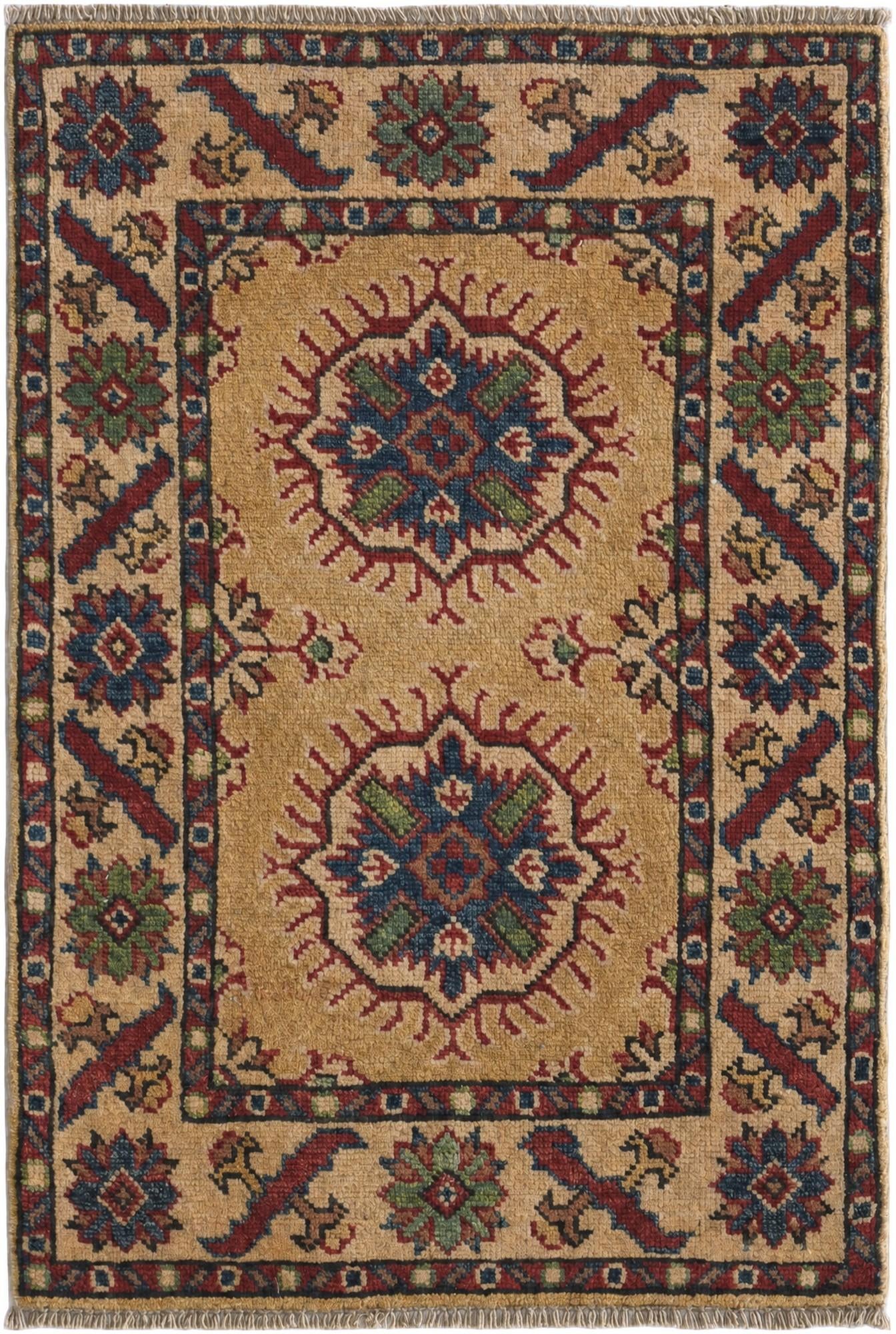 1' 11 x 2' 11 Hand Knotted Kazak Rug