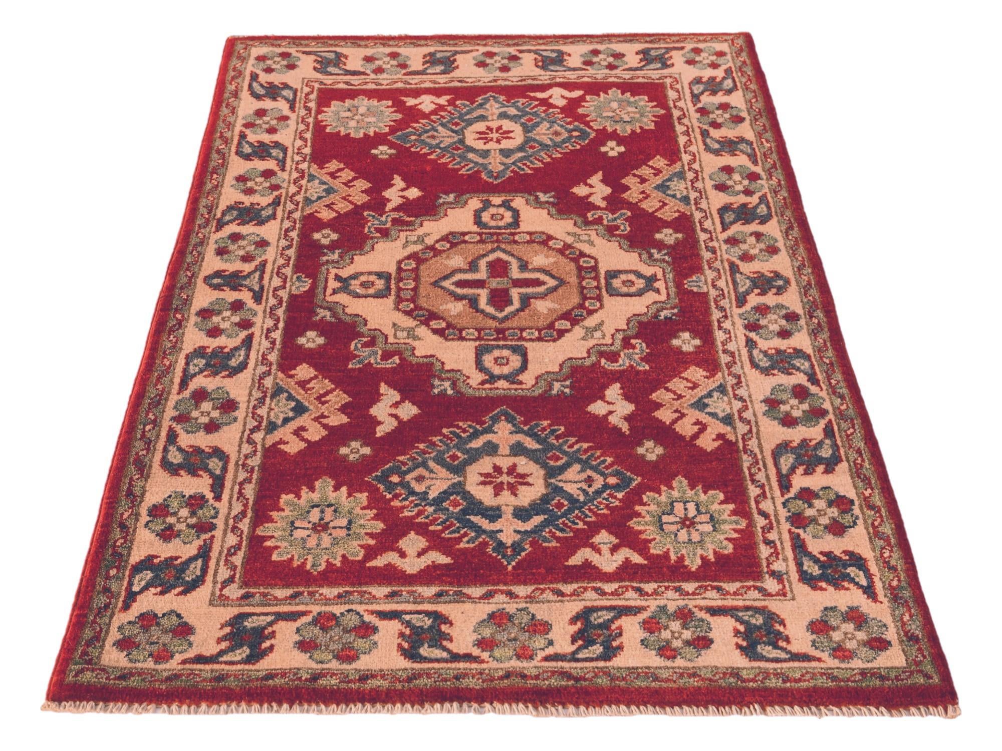 2' 7 x 4' Hand Knotted Kazak Rug