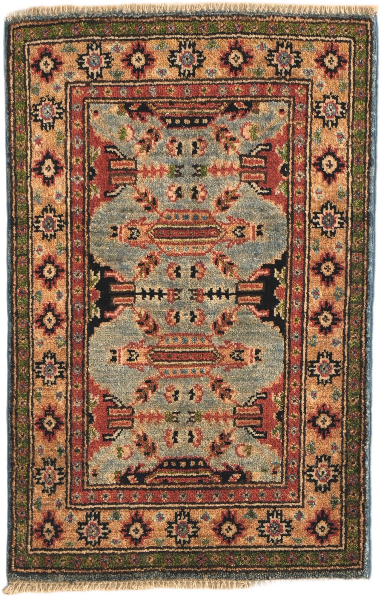 1' 10 x 2' 11 Hand Knotted Kazak Rug