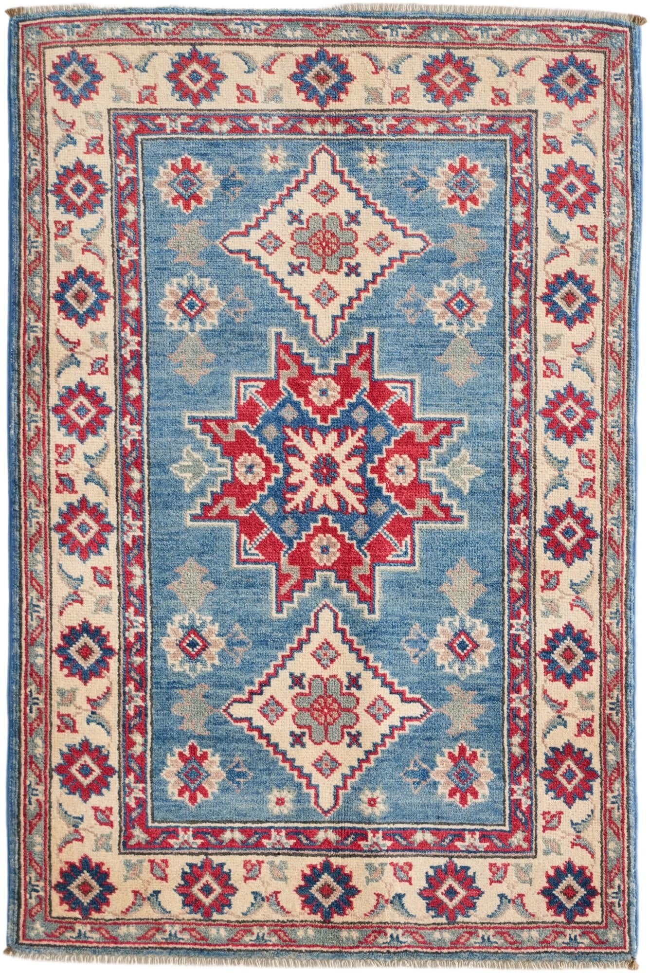 2' 9 x 4' 2 Hand Knotted Kazak Rug