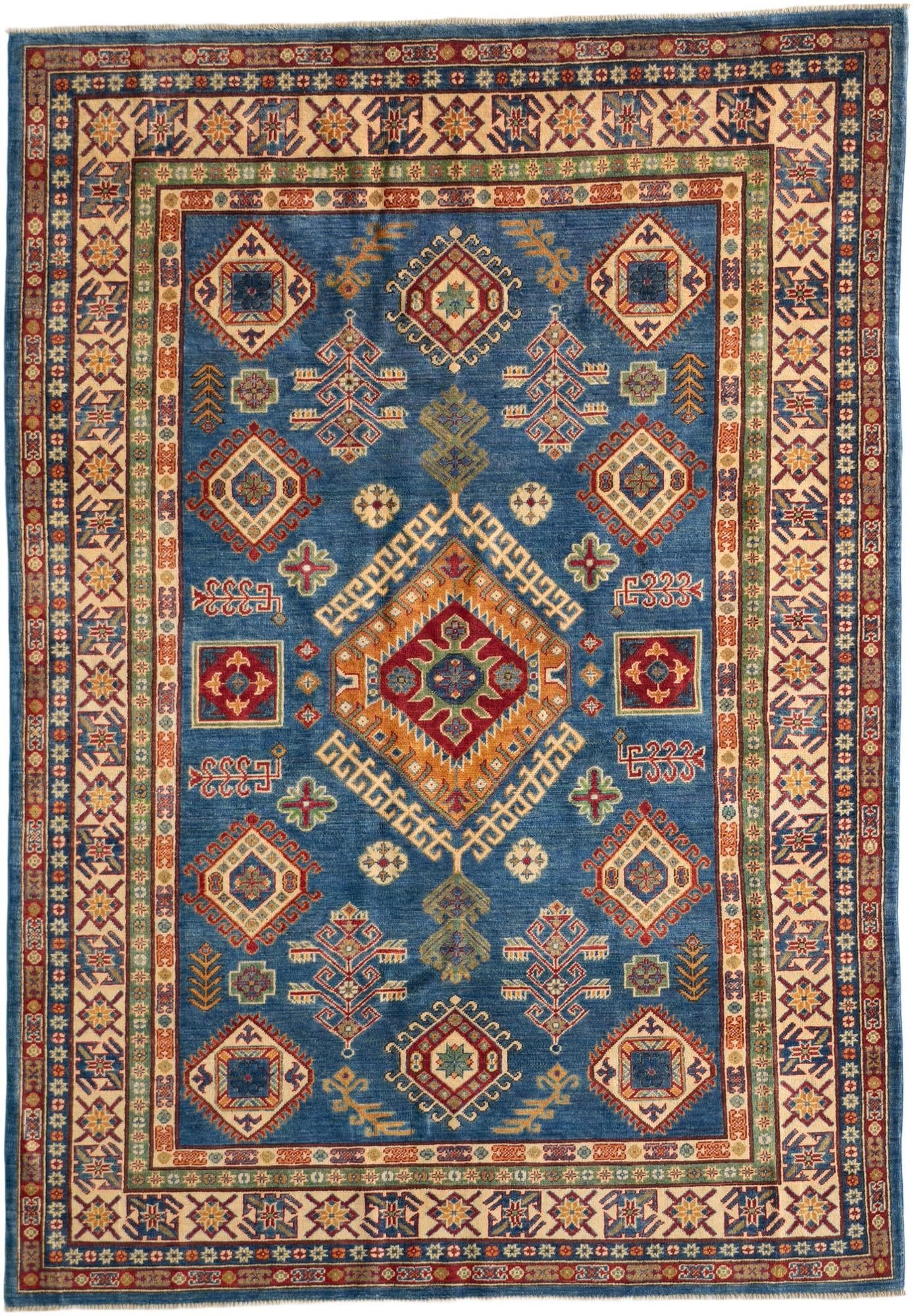 Detail image 2 of 10: 6' 8 x 9' 7 Hand Knotted Kazak Rug