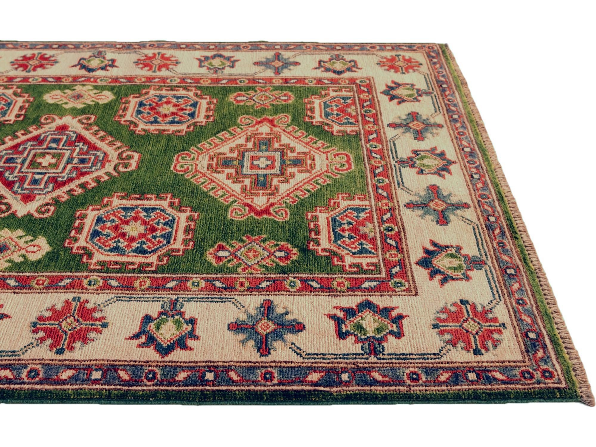 Detail image 6 of 10: 3' 5 x 4' 9 Hand Knotted Kazak Rug