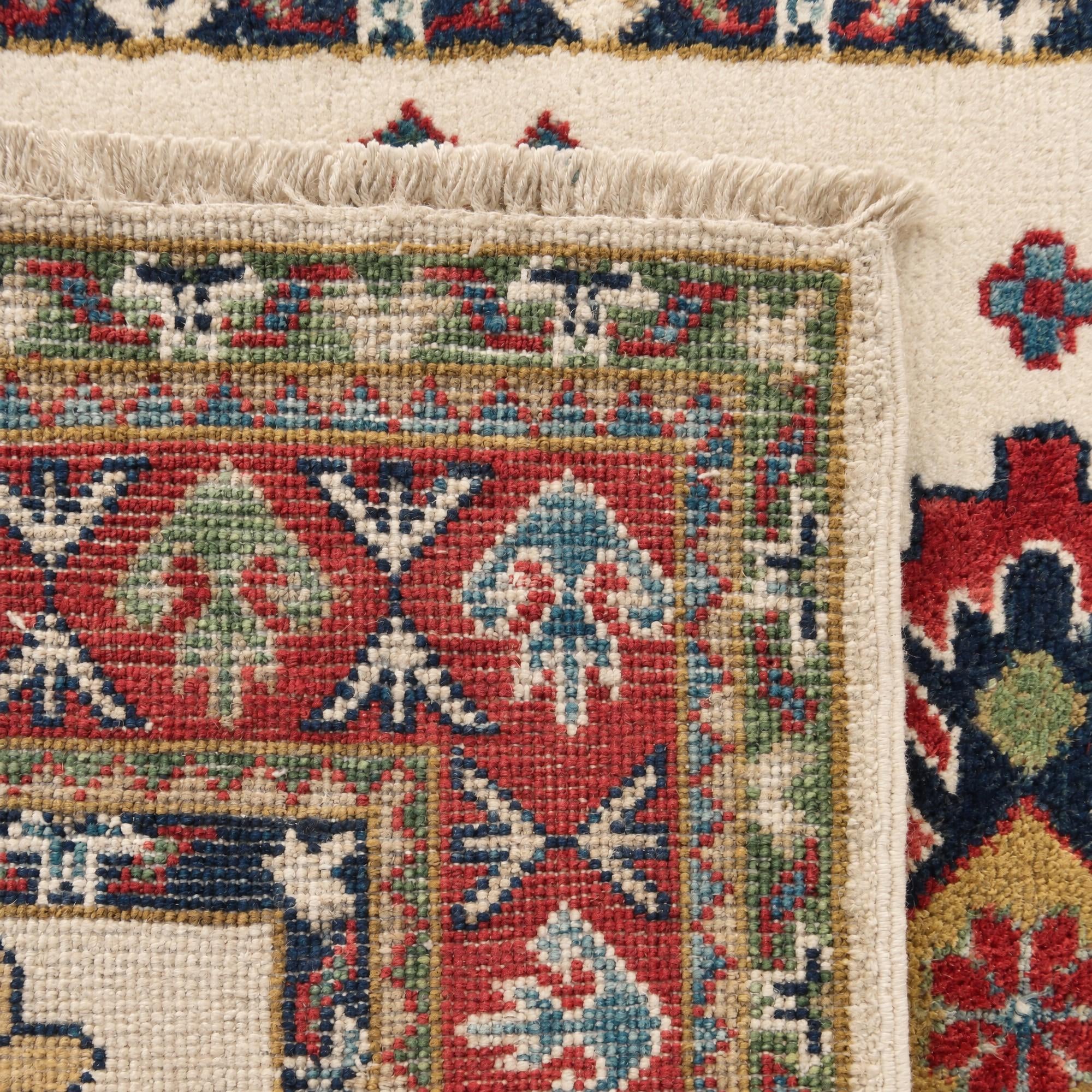 80cm x 125cm Handgeknüpft Kazak Teppich