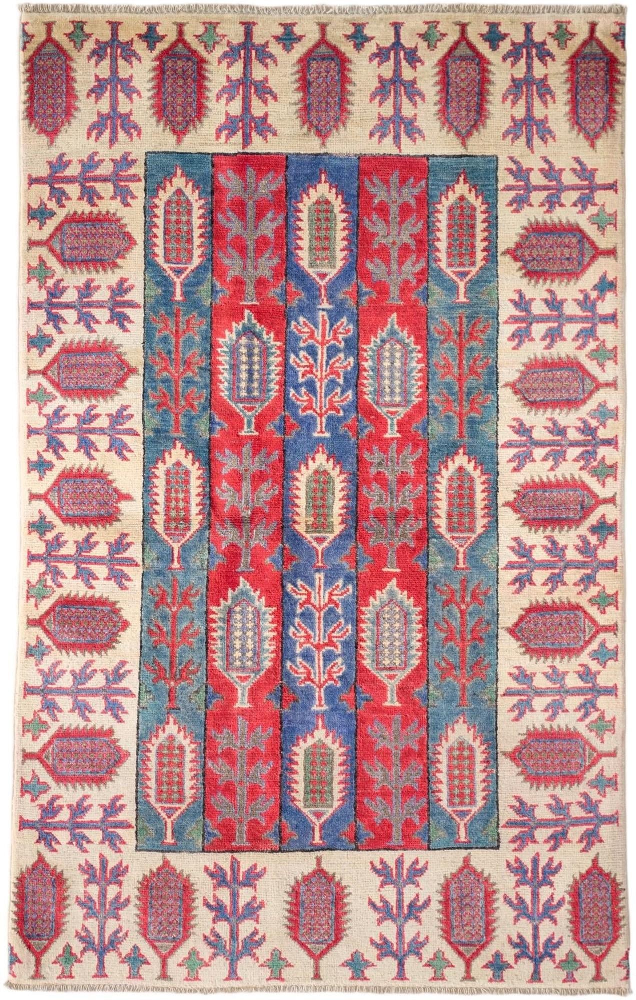 3' 2 x 5' Hand Knotted Kazak Rug