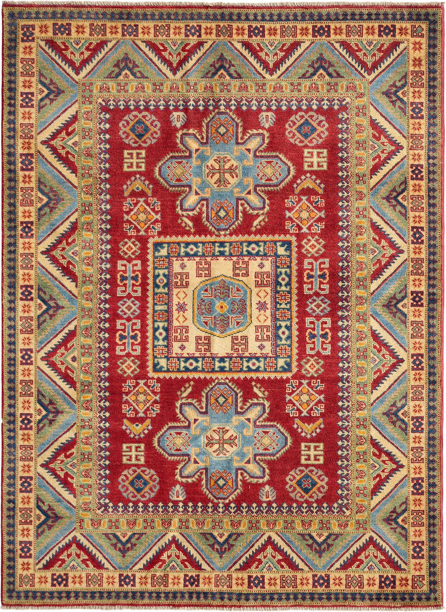 Detail image 2 of 10: 5' 2 x 7' Hand Knotted Kazak Rug