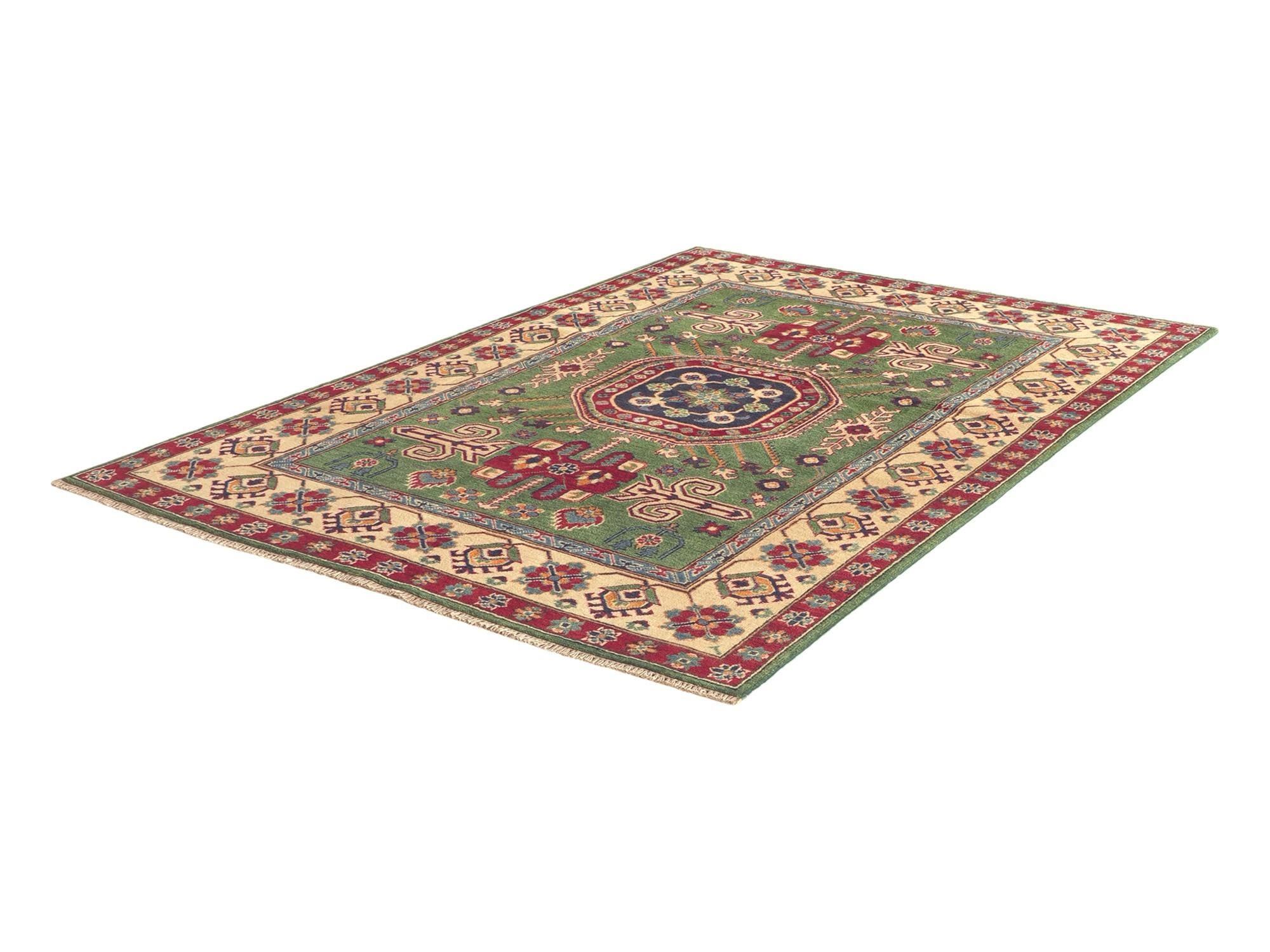 150cm x 215cm Noué main Kazak Tapis
