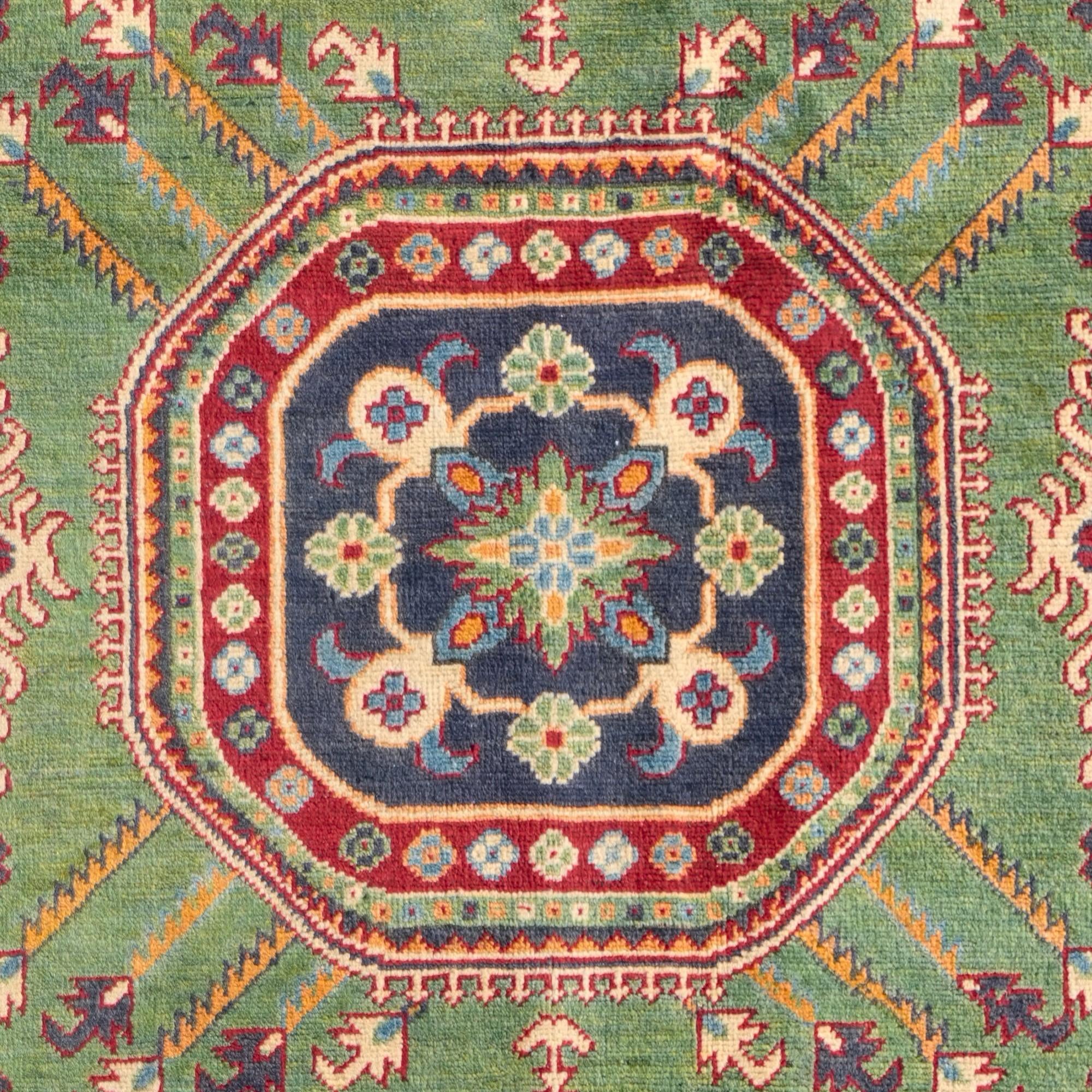 150cm x 215cm Noué main Kazak Tapis