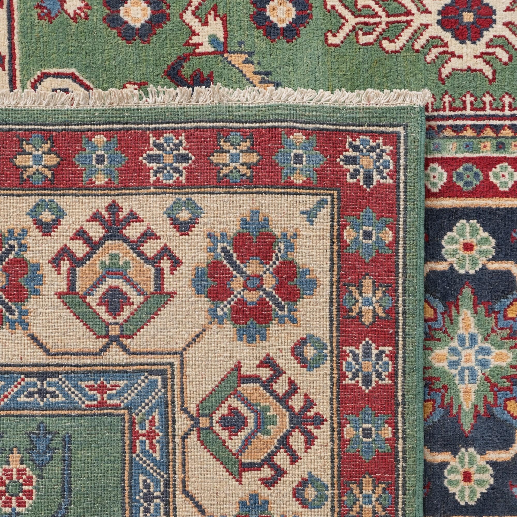 150cm x 215cm Noué main Kazak Tapis