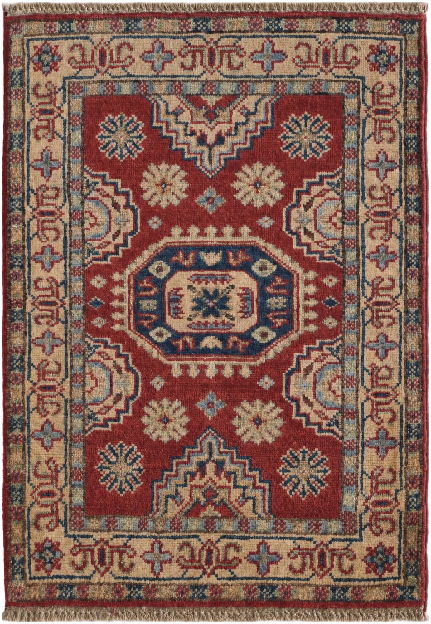 2' x 2' 10 Hand Knotted Kazak Rug