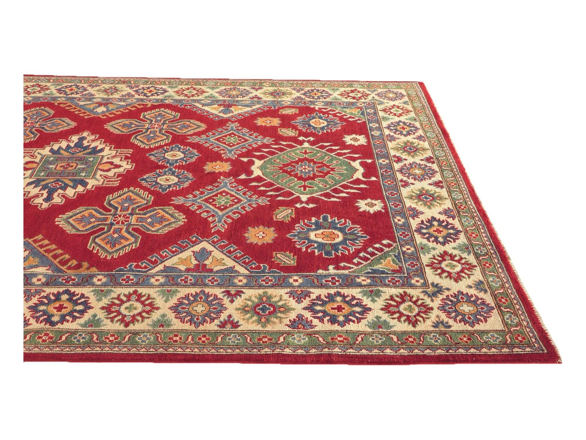 Detail image 4 of 10: 6' 3 x 9' 5 Hand Knotted Kazak Rug