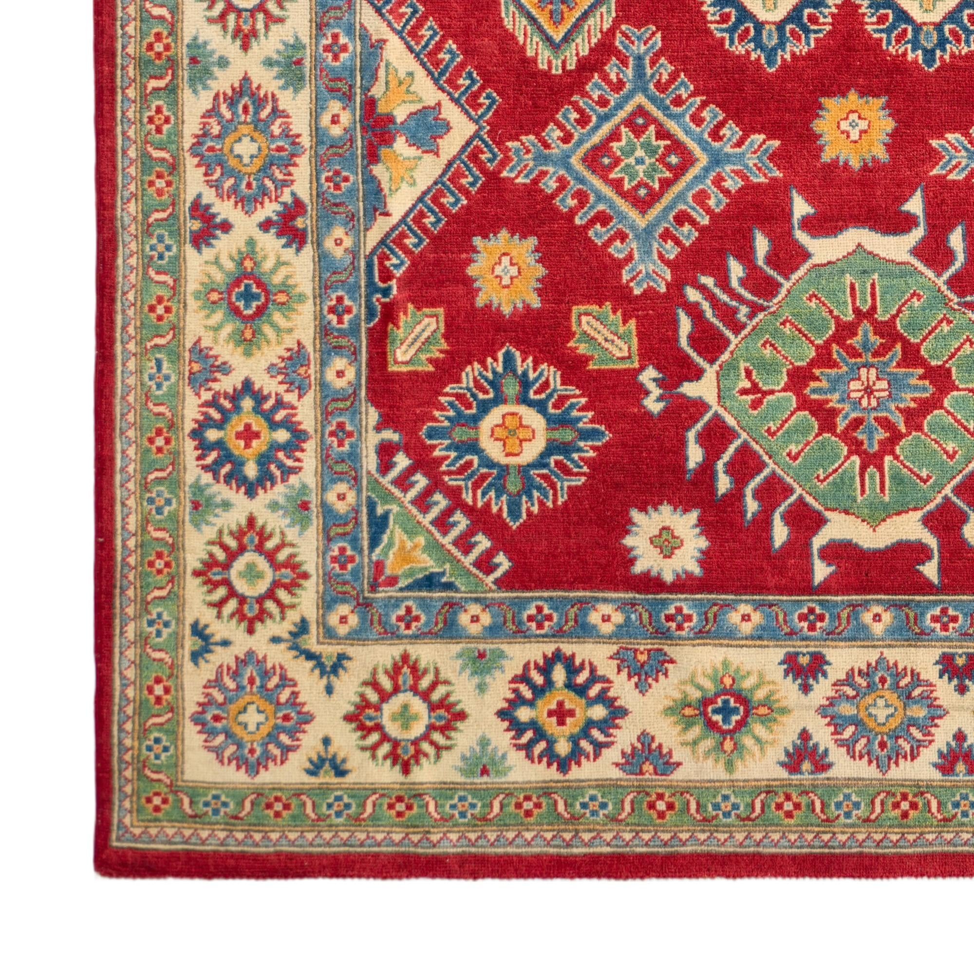 Detail image 7 of 10: 6' 3 x 9' 5 Hand Knotted Kazak Rug