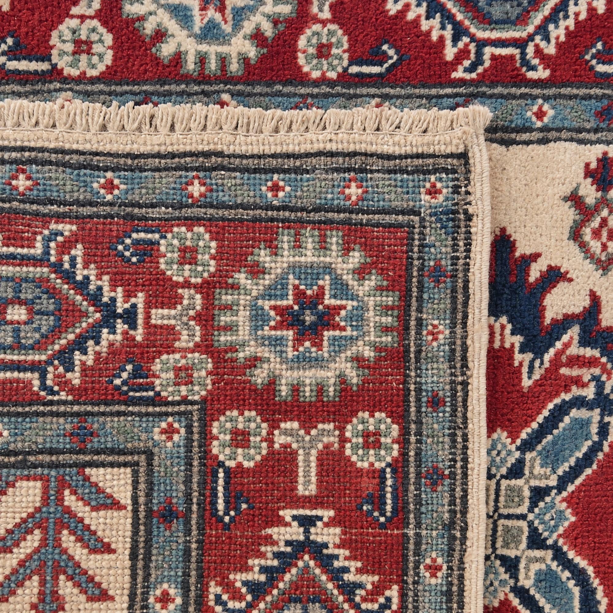 Detail image 12 of 12: 2' 8 x 4' 1 Hand Knotted Kazak Rug
