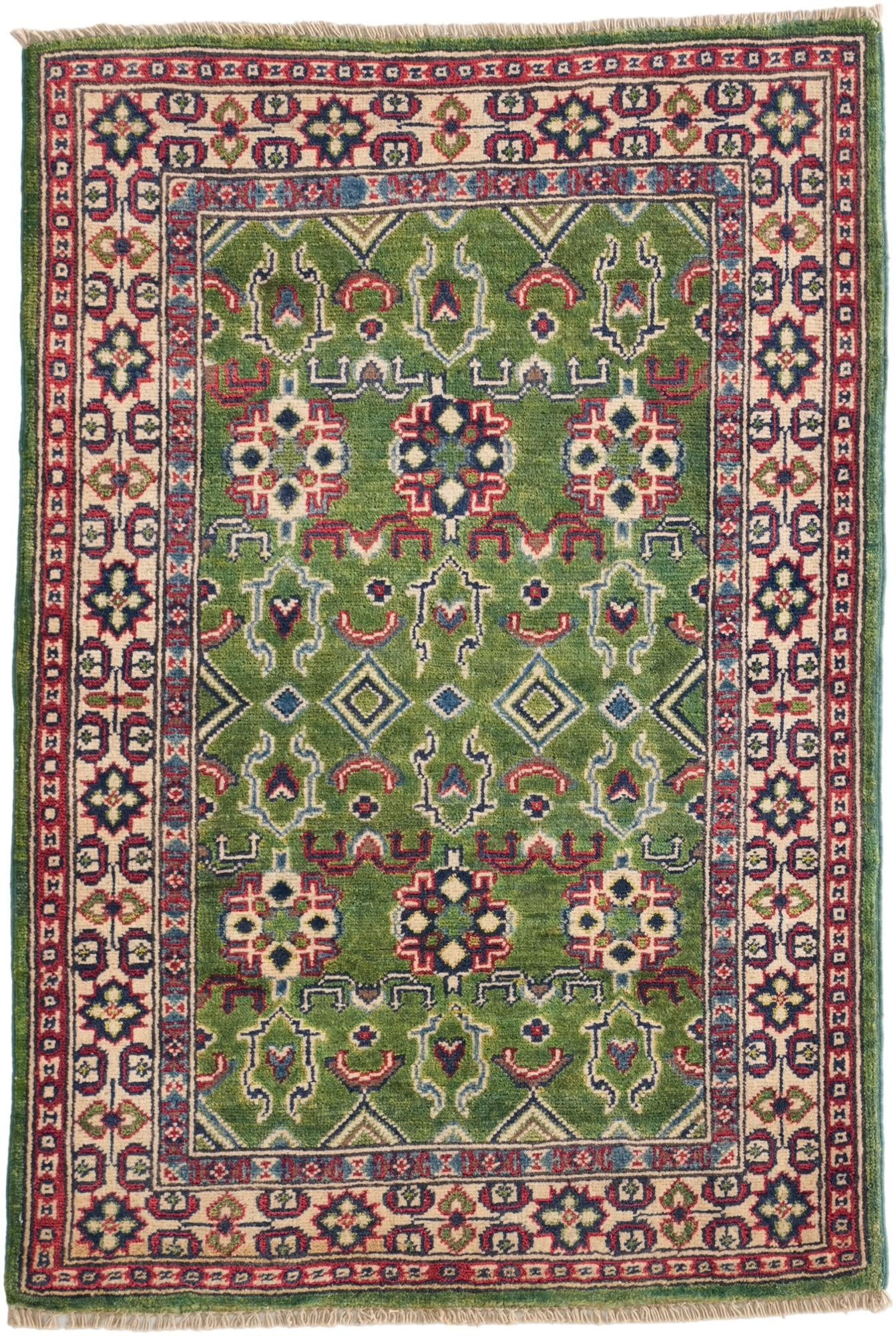 2' 9 x 4' 2 Hand Knotted Kazak Rug