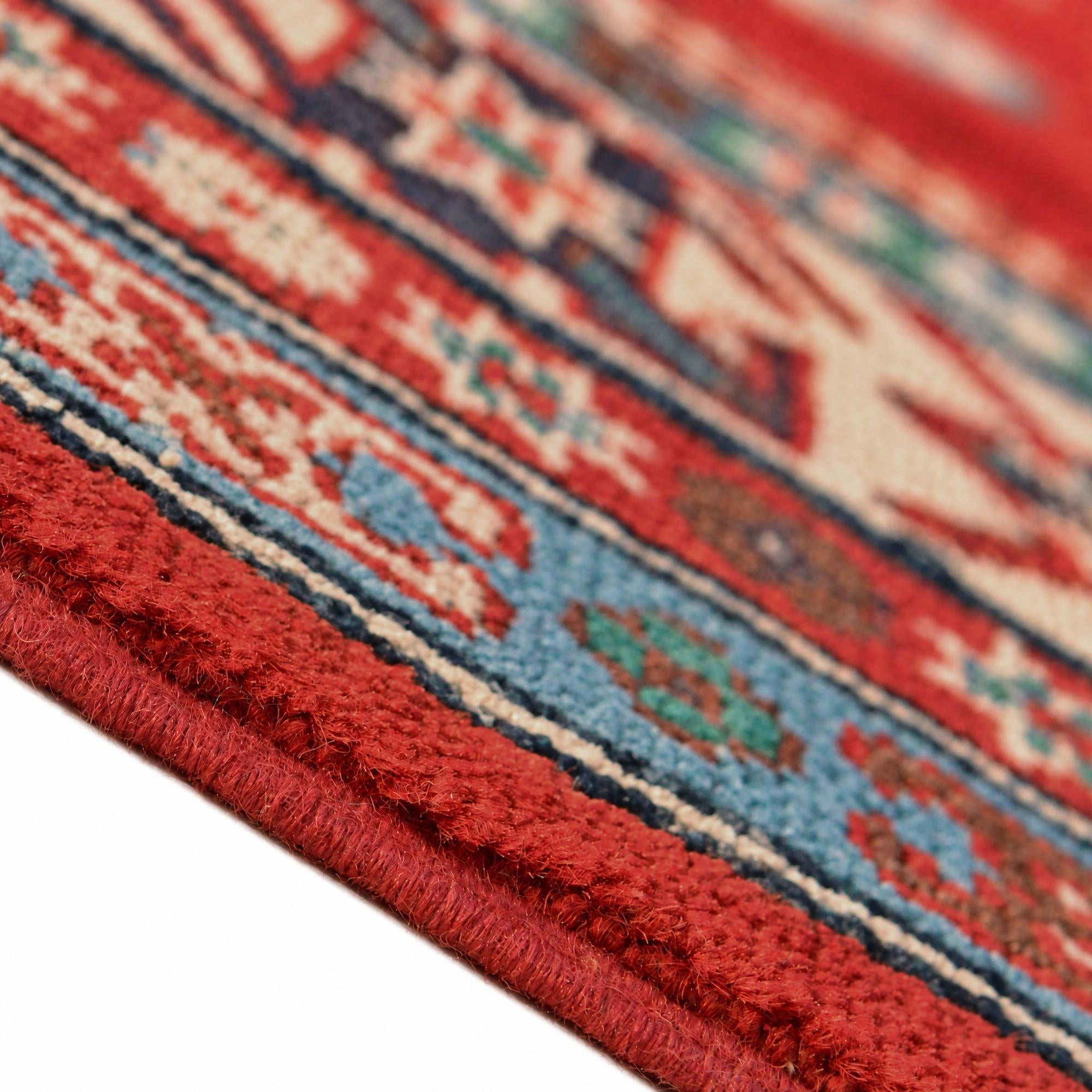 6' 8 x 8' 8 Hand Knotted Kazak Rug