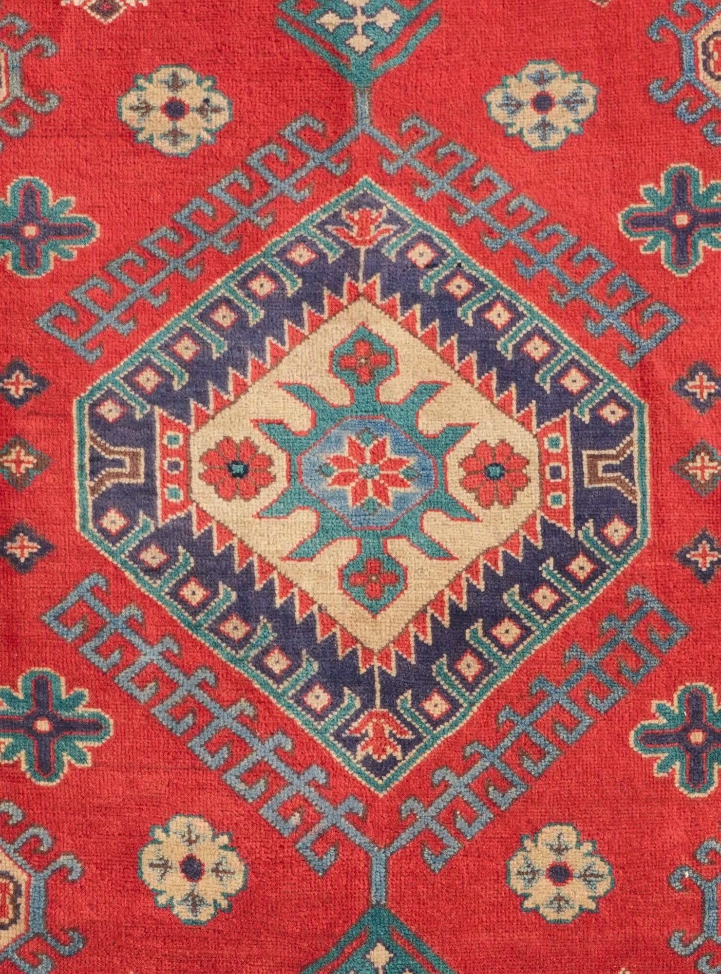 6' 8 x 8' 8 Hand Knotted Kazak Rug