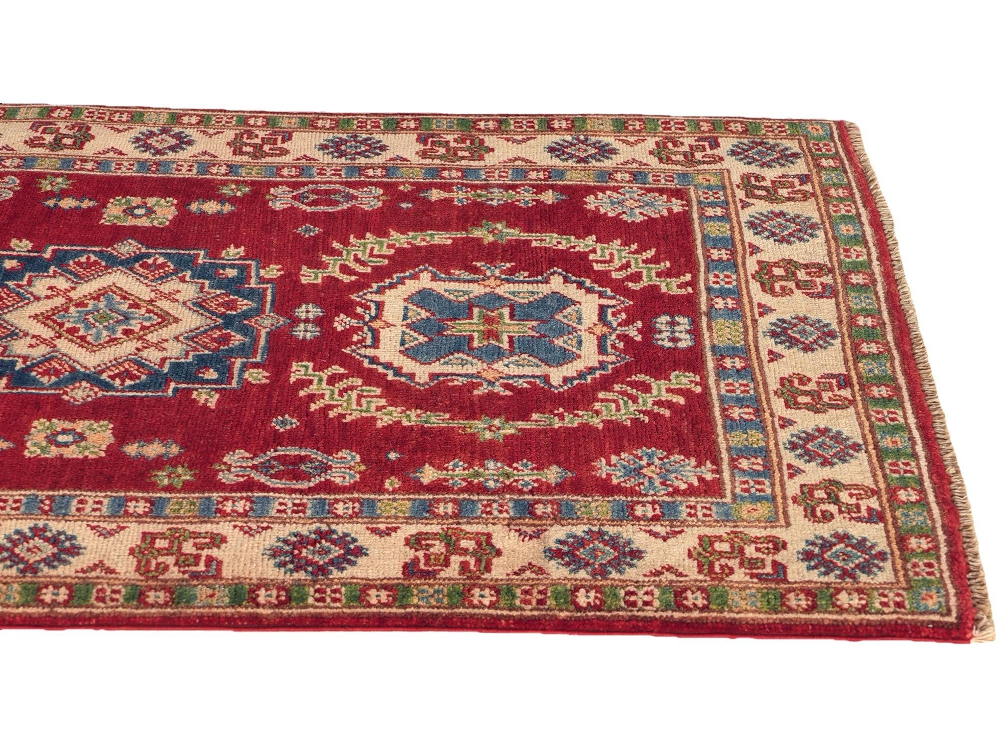 Detail image 6 of 10: 2' 8 x 4' 4 Hand Knotted Kazak Rug